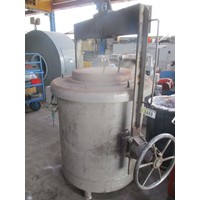 ALU holding ladle ALU BALZER with lifting beam & gearbox